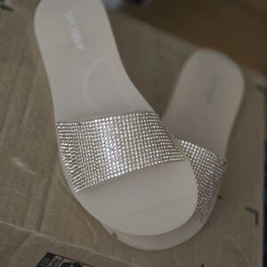 Size 5.jelly rhinestone slides
